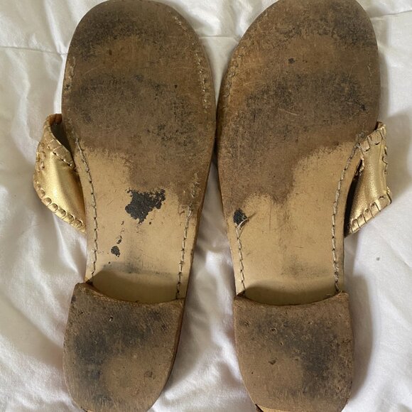 Jack Rogers Gold Sandals - Picture 2 of 2
